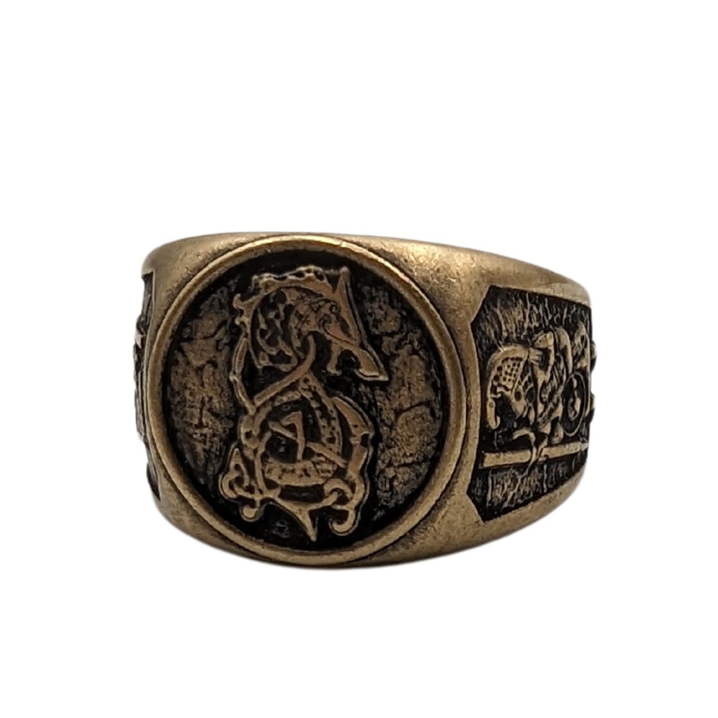 Fenrir wolf ring Norse Pagan Viking jewelry