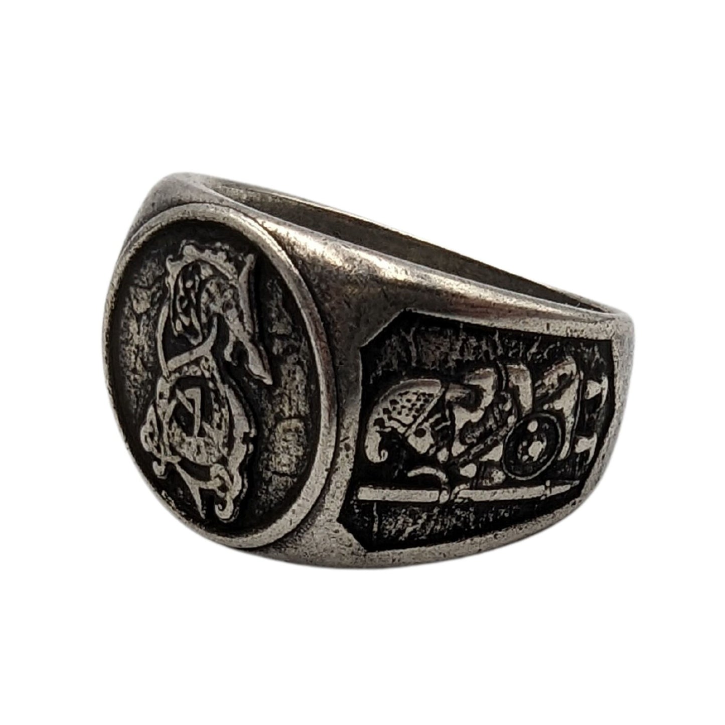 Fenrir wolf ring Norse Pagan Viking jewelry