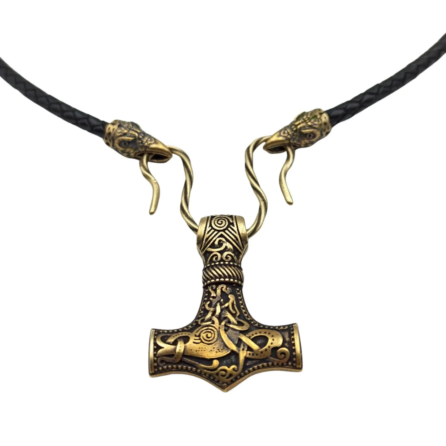 Norse Mjolnir pendant | Viking necklace | Thor's hammer