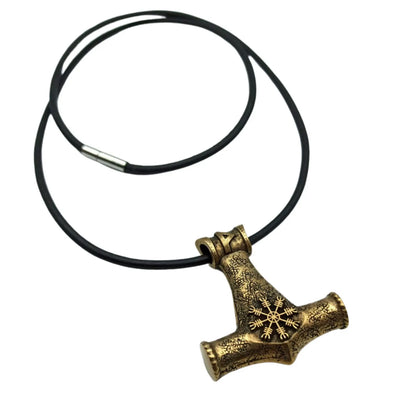 Mjolnir Norse pendant Viking jewelry necklace Thor's hammer | Thor hammer mens necklace