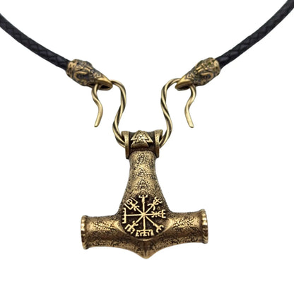 Mjolnir Norse pendant Viking jewelry necklace Thor's hammer | Thor hammer mens necklace