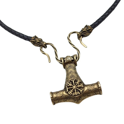 Mjolnir Norse pendant Viking jewelry necklace Thor's hammer | Thor hammer mens necklace