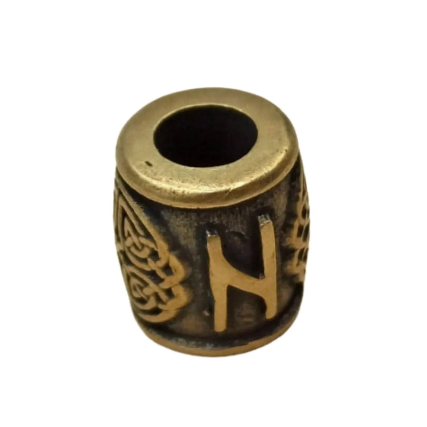 Hagalaz rune | viking beads | norse lanyard bead