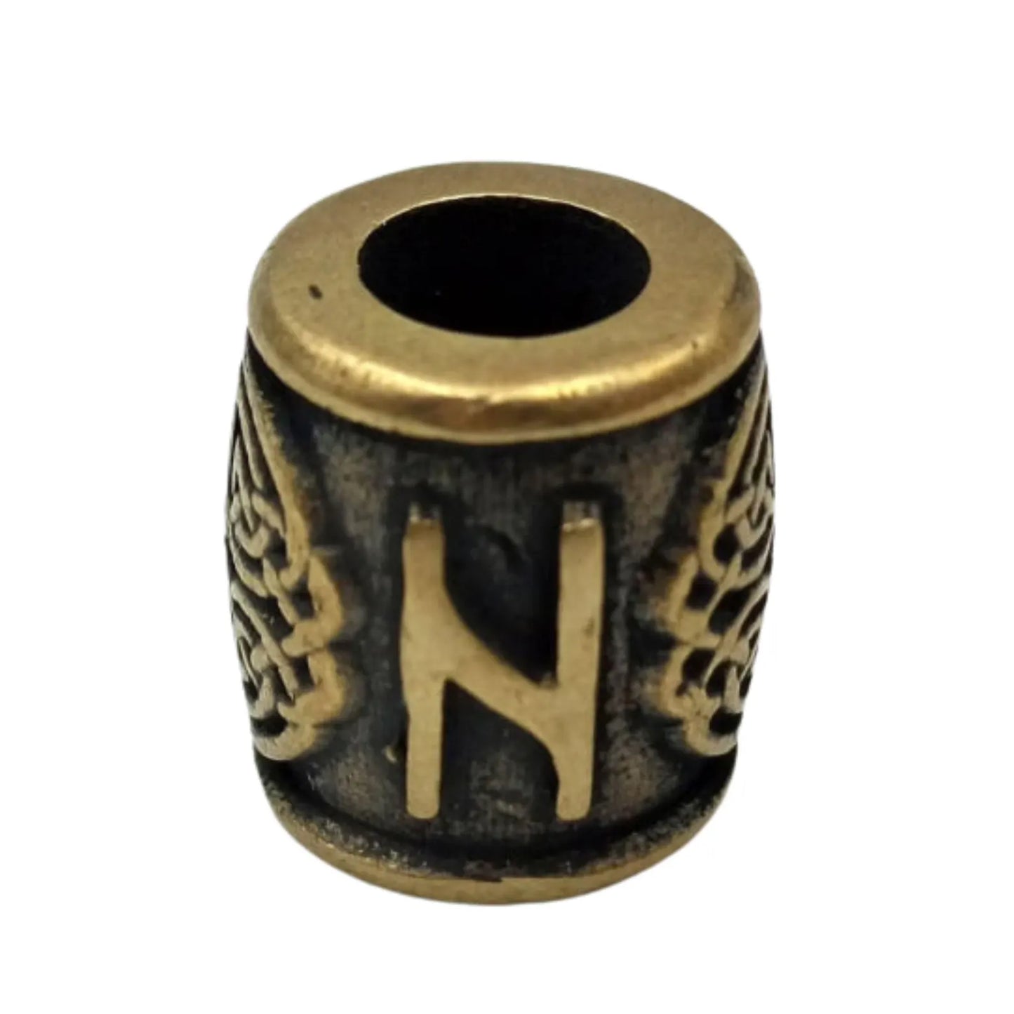 Hagalaz rune | viking beads | norse lanyard bead