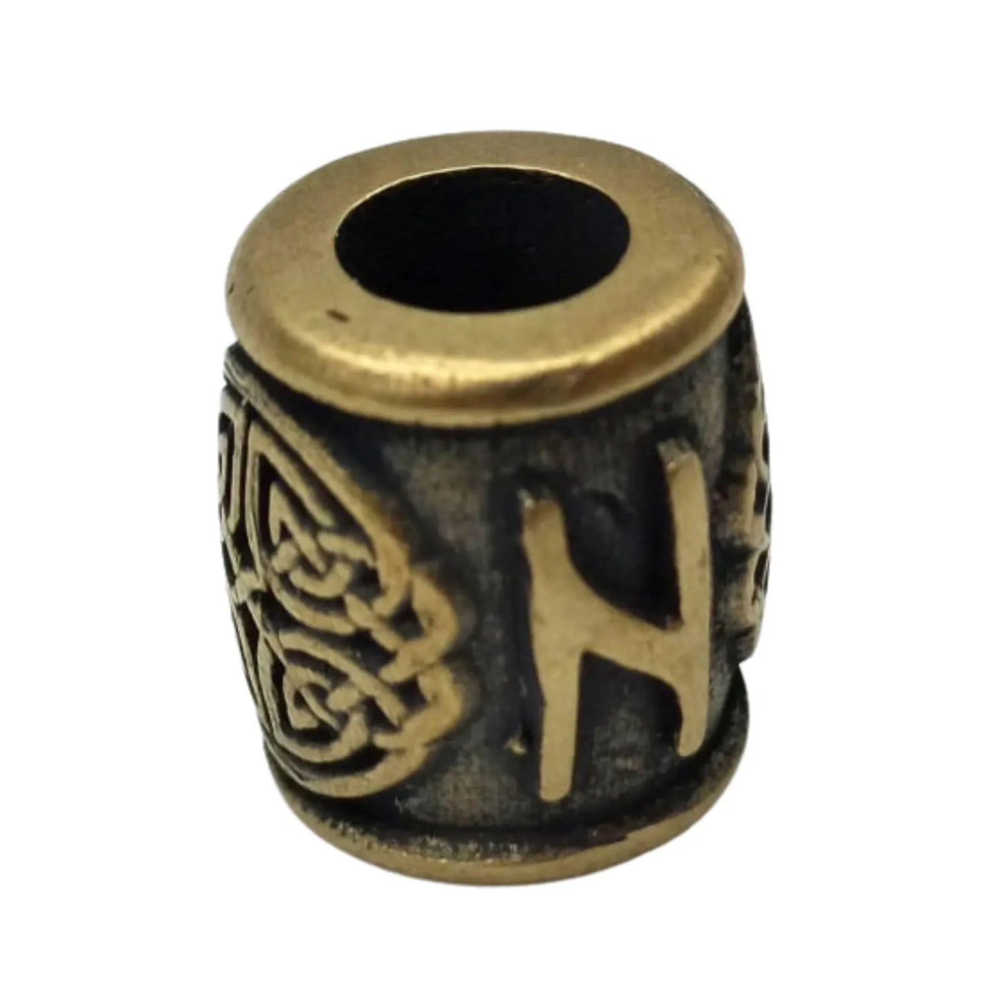 Hagalaz rune | viking beads | norse lanyard bead