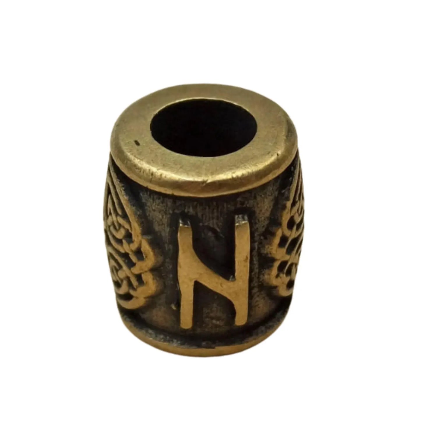 Hagalaz rune | viking beads | norse lanyard bead