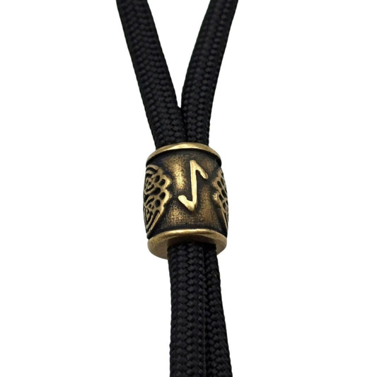 Eihwaz rune | Viking beads | Norse runes knife lanyard bead