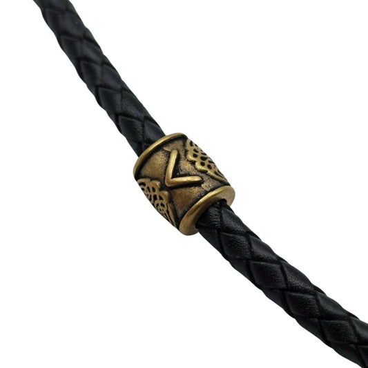 Kenaz rune | Viking bead | Norse lanyard Knife beads