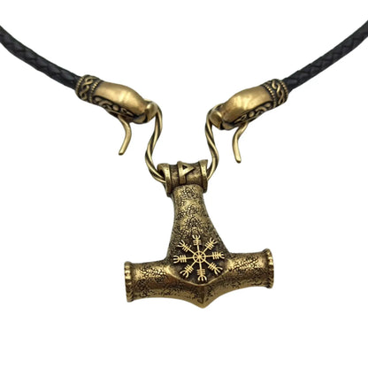 Mjolnir Norse pendant Viking jewelry necklace Thor's hammer | Thor hammer mens necklace