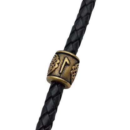 Laguz rune | Viking bead | Norse lanyard Knife beads