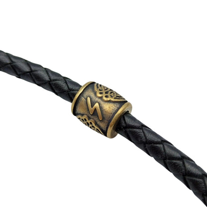 Sowilo rune | viking beads | norse lanyard bead