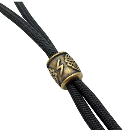 Sowilo rune | viking beads | norse lanyard bead