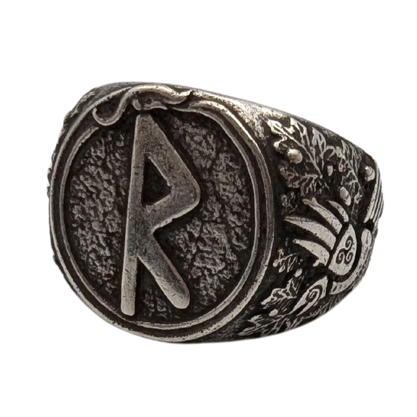 Raido rune signet ring Norse viking Pagan jewelry