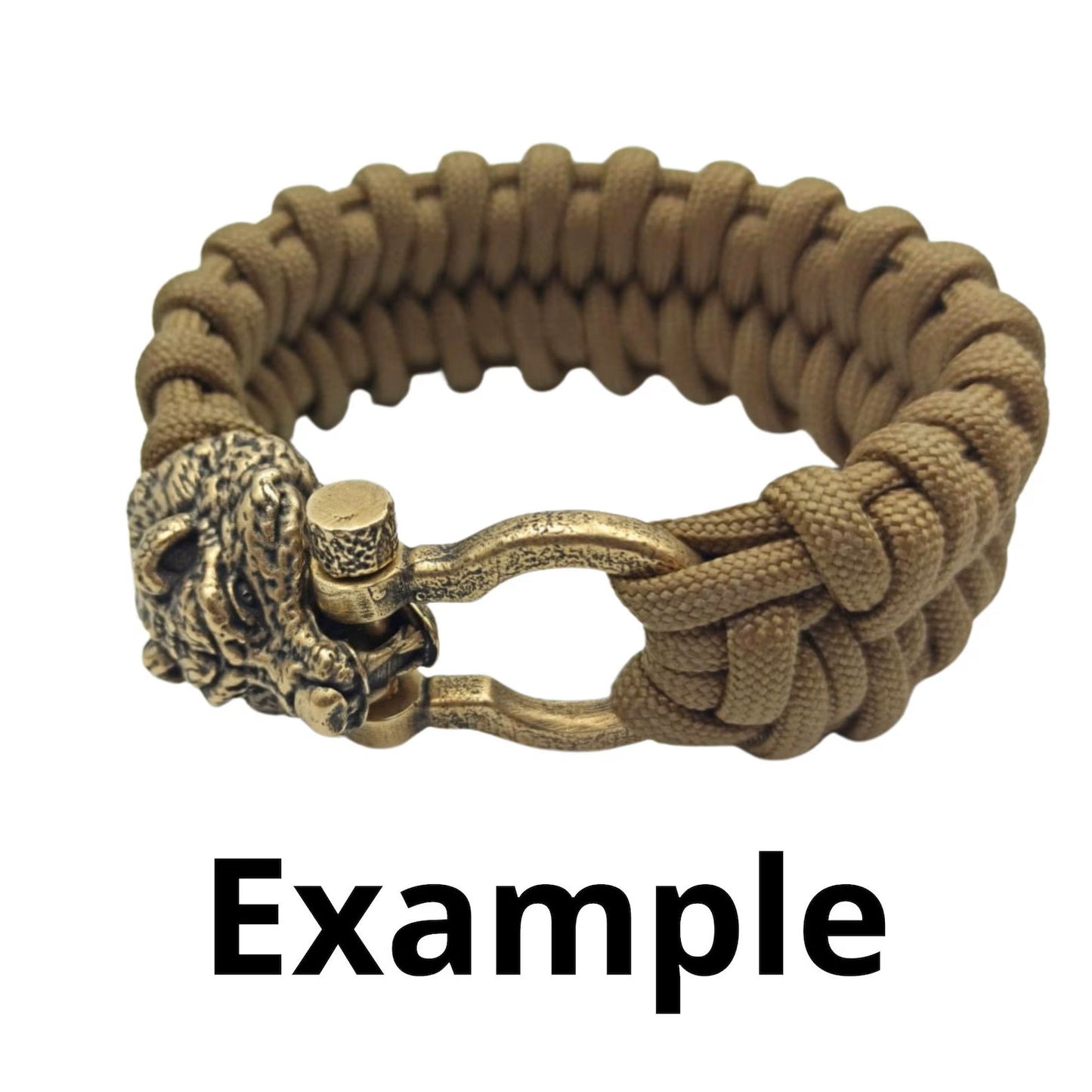 Bear head Paracord shackle clasp buckles, accessories, supplies