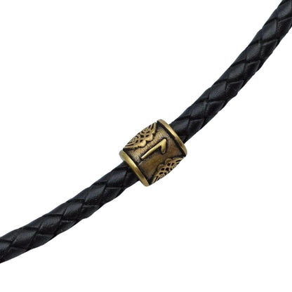 Laguz rune | Viking bead | Norse lanyard Knife beads – Viking Accessories | Norse runes & Nordic jewelry
