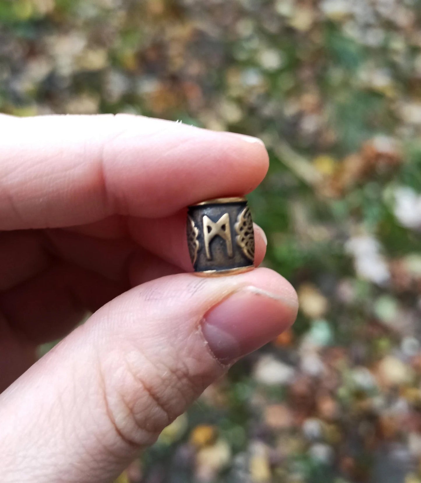Mannaz rune | viking runes beads | knife lanyard bead – Viking Accessories | Norse runes & Nordic jewelry