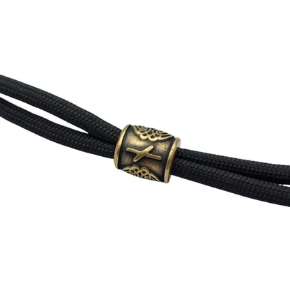 Nauthiz rune | Viking beads | Norse Knife lanyard bead – Viking Accessories | Norse runes & Nordic jewelry