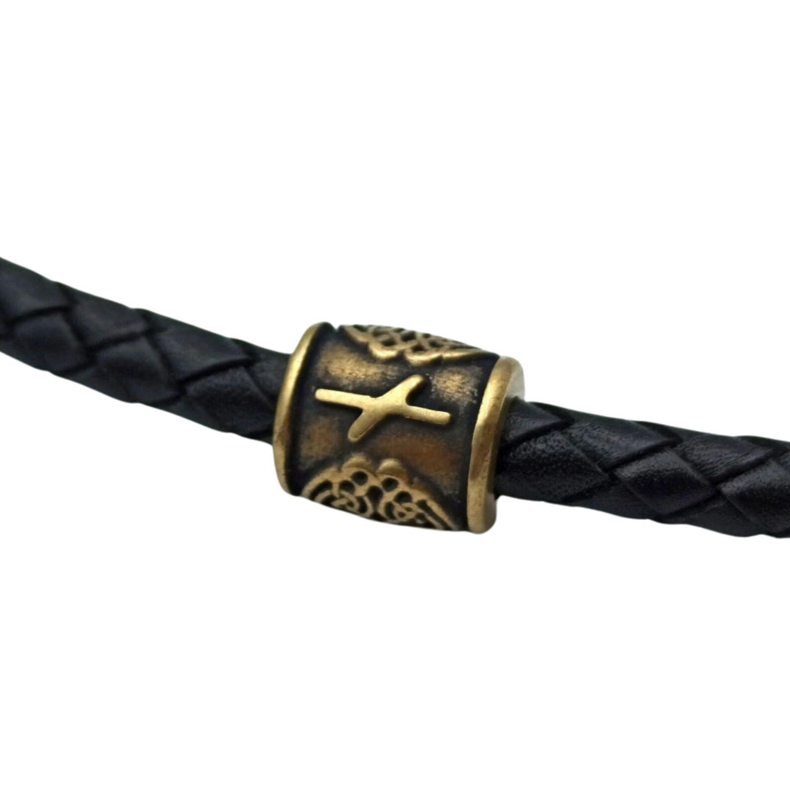Nauthiz rune | Viking beads | Norse Knife lanyard bead – Viking Accessories | Norse runes & Nordic jewelry