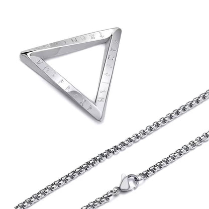 Norse Viking Pendant – Stainless Steel Vegvisir Valknut Necklace – Viking jewerly | Norse runes & Nordic jewelry