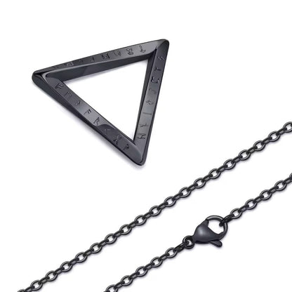 Norse Viking Pendant – Stainless Steel Vegvisir Valknut Necklace – Viking jewerly | Norse runes & Nordic jewelry