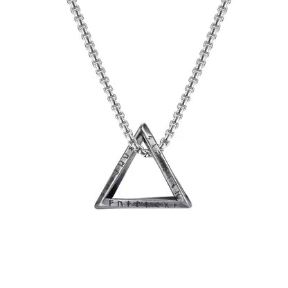 Norse Viking Pendant – Stainless Steel Vegvisir Valknut Necklace – Viking jewerly | Norse runes & Nordic jewelry