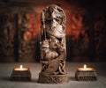 Odin Statue - Handmade Allfather Wood Carving