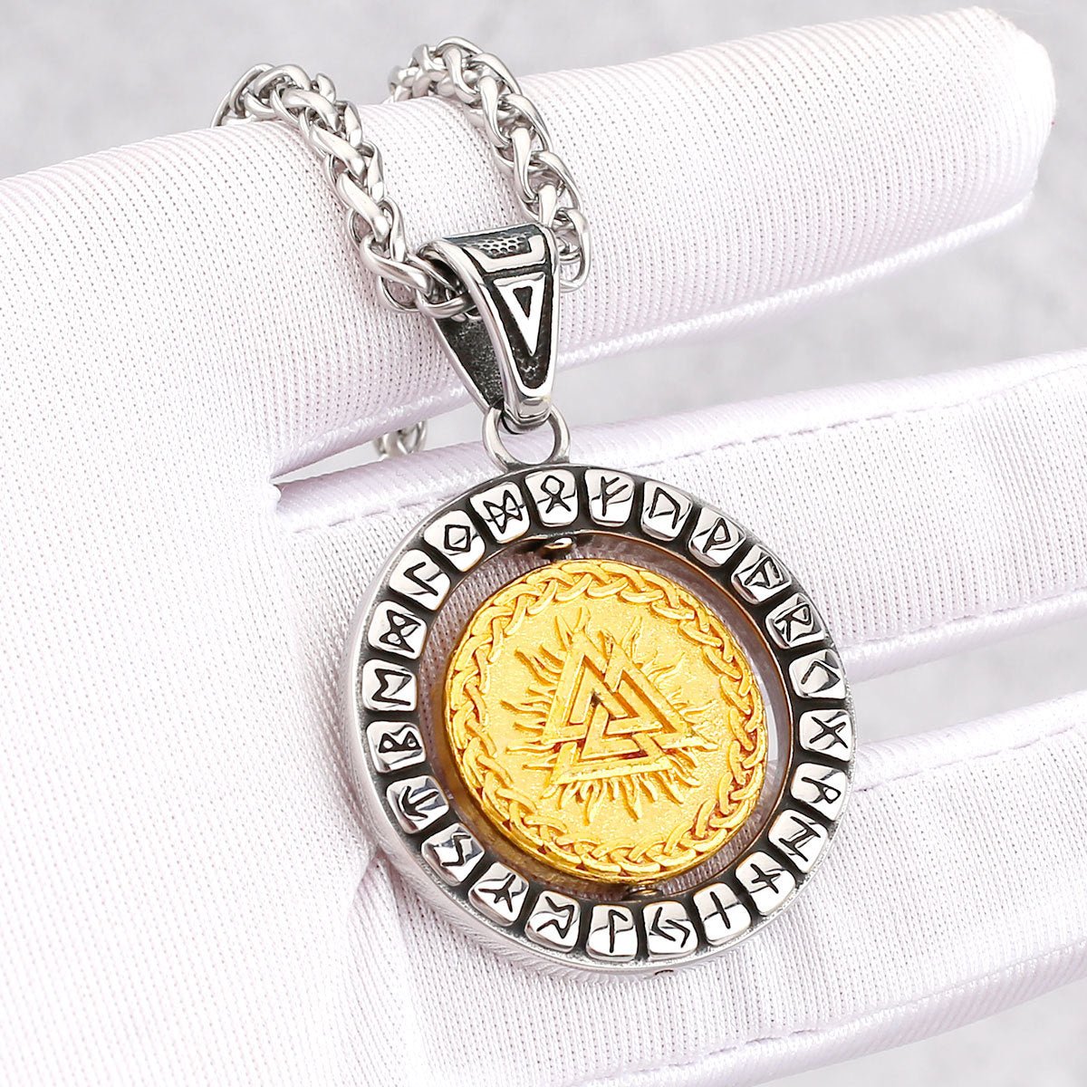 Odin's Judgment — Rotating Rune Pendant – Viking Necklace | Norse runes & Nordic jewelry