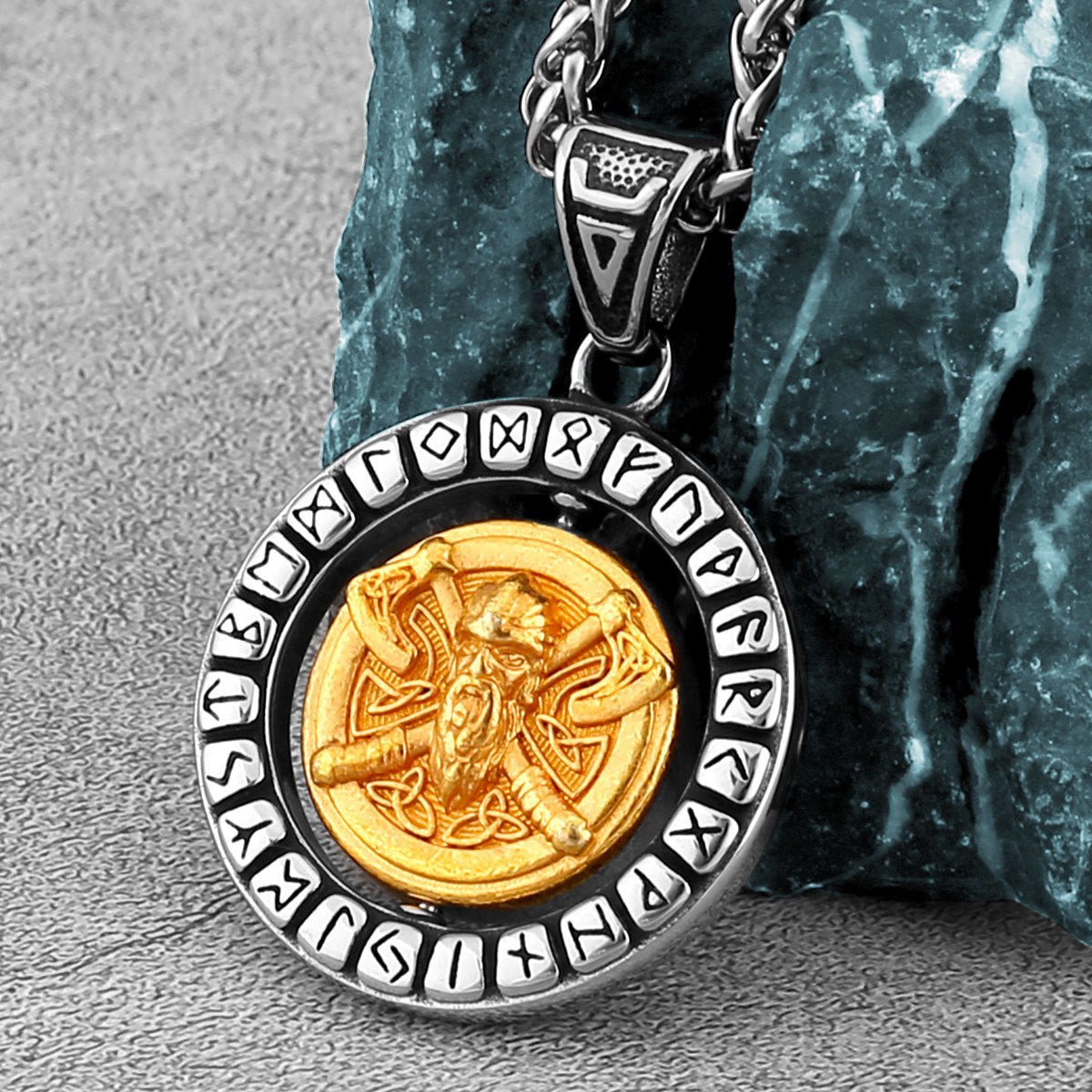 Odin's Judgment — Rotating Rune Pendant – Viking Necklace | Norse runes & Nordic jewelry
