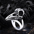 Odin's Raven Skull Ring