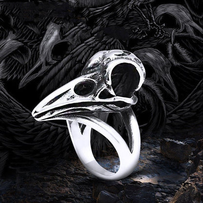 Odin's Raven Skull Ring – Viking Ring | Norse runes & Nordic jewelry