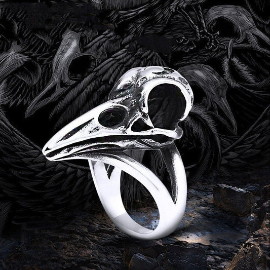 Odin's Raven Skull Ring – Viking Ring | Norse runes & Nordic jewelry