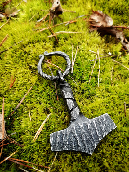 Hand Forged Mjolnir 7 Viking Thor's Hammer Norse Nordic Odin Thor Asatru Gift