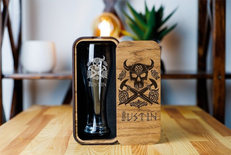 Personalized beer gift set Norse mythology – Viking Accessories | Norse runes & Nordic jewelry