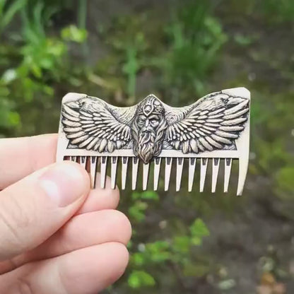 Odin carving viking beard comb | mustache care | gifts for men