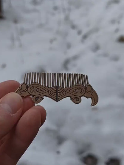 Viking beard metal comb | mens gifts | pocket accessories