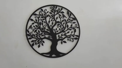 Family Tree Wall Art, Metal Wall Decor Metal Tree Sign, Tree of Life Art