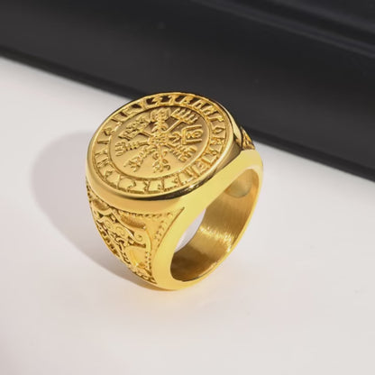Viking Tree of Life Ring - Gold Plated