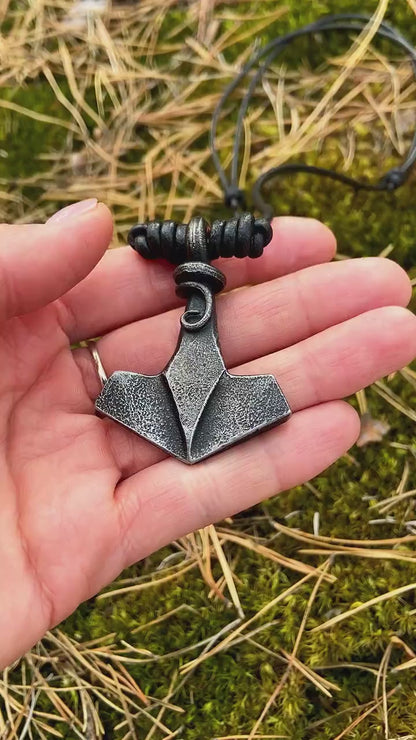 Thor's Hammer 4 Viking Mjolnir Hand Forged Norse Nordic Thor Asatru Gift Pendant