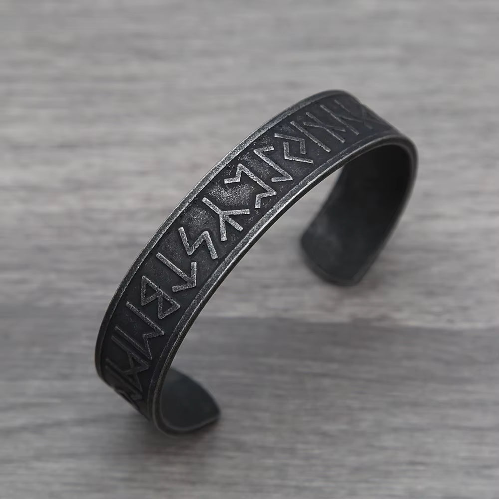 Punk Retro Nordic Viking Rune Bracelet for Men Women Stainless Steel Tree of Life Bracelet Fashion Amulet Jewelry Gift Wholesale – Viking | Norse runes & Nordic jewelry