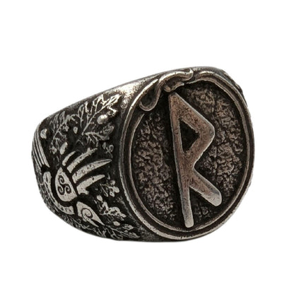 Raido rune signet ring Norse viking Pagan jewelry – Viking jewerly | Norse runes & Nordic jewelry