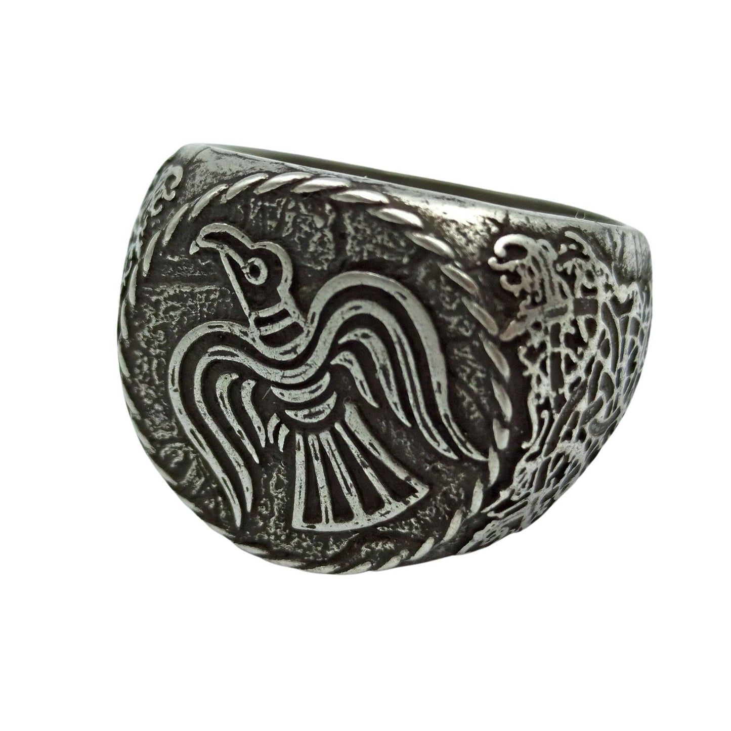 Raven banner ring | Norse Signet rings | Viking mens Jewelry – Viking jewerly | Norse runes & Nordic jewelry