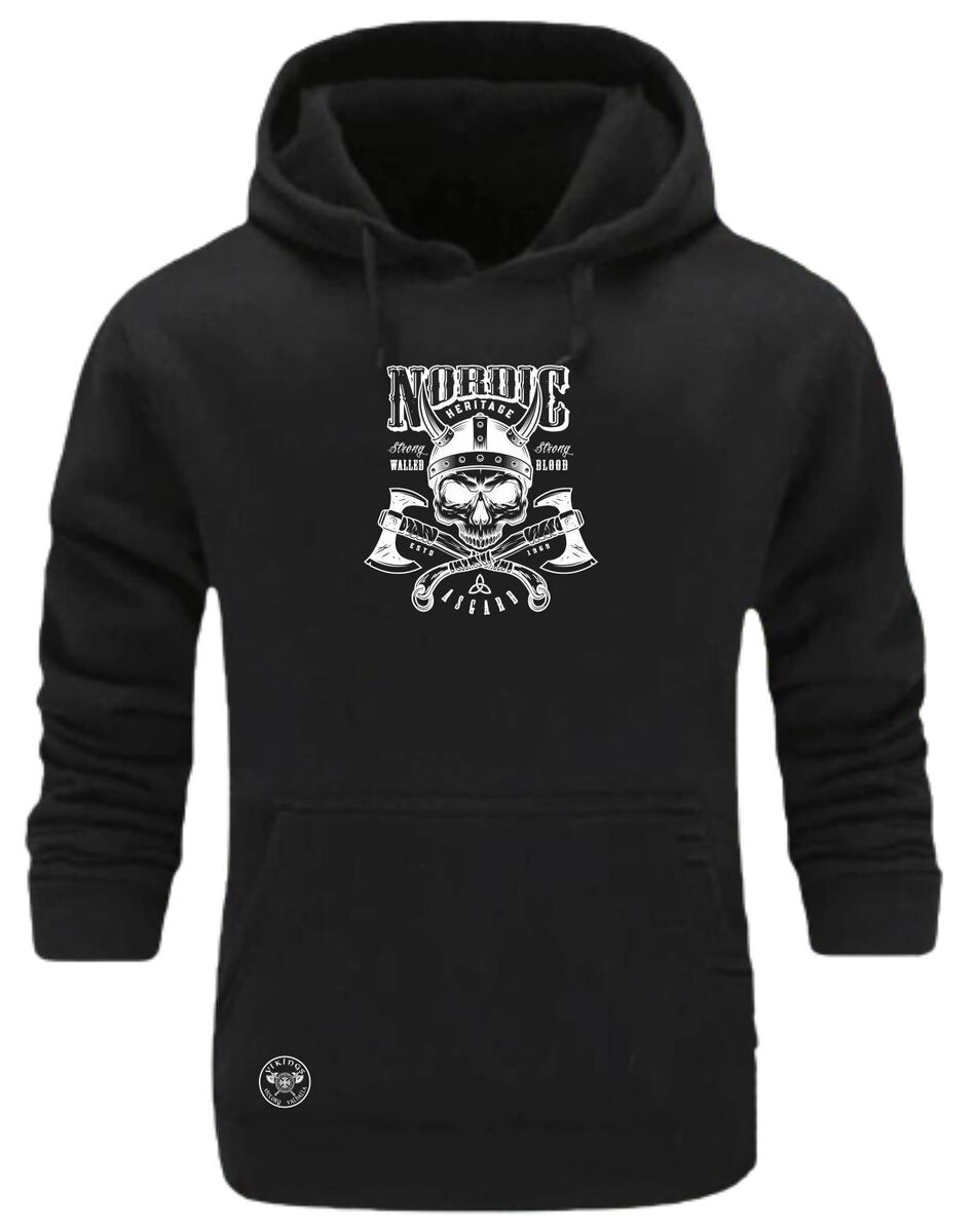 VIKING Skull &Axes Men's Hoodie