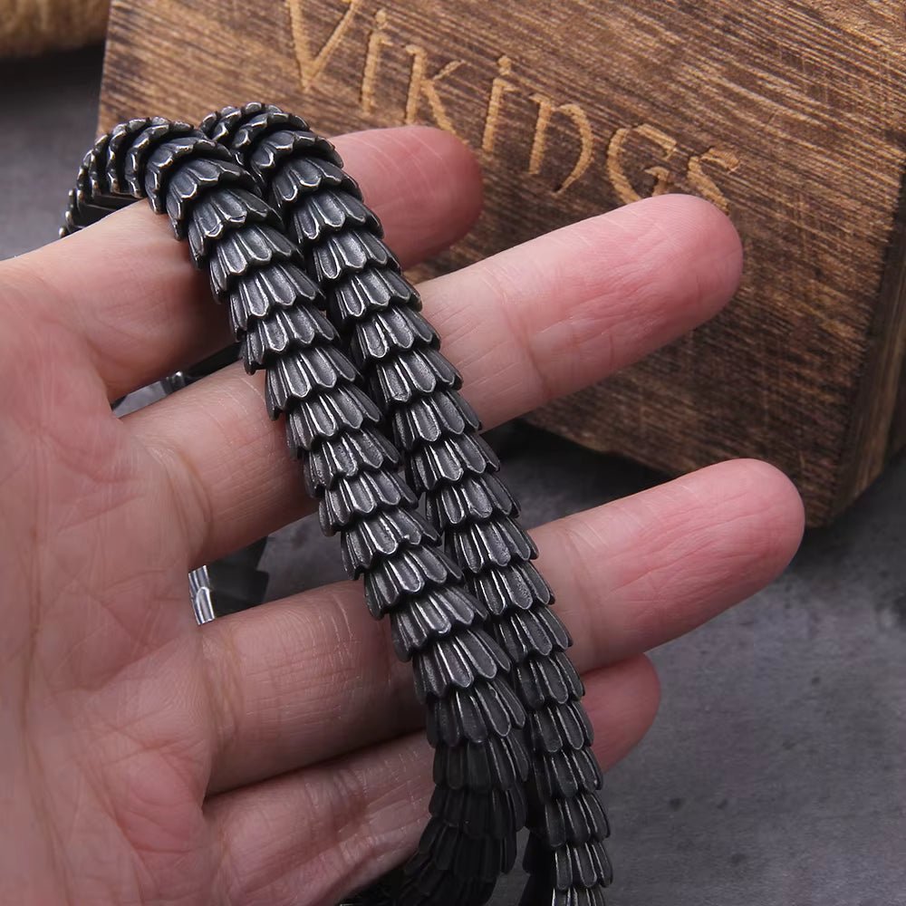 Stainless Steel Viking Ouroboros Necklace Men'S Punk Gothic Snake Necklace Fashion Biker Vintage Charm Jewelry Gift Wholesale – Viking | Norse runes & Nordic jewelry
