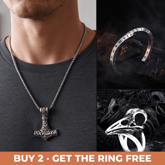 The Allfather's Arsenal — 3-Piece Warrior Set – Viking | Norse runes & Nordic jewelry