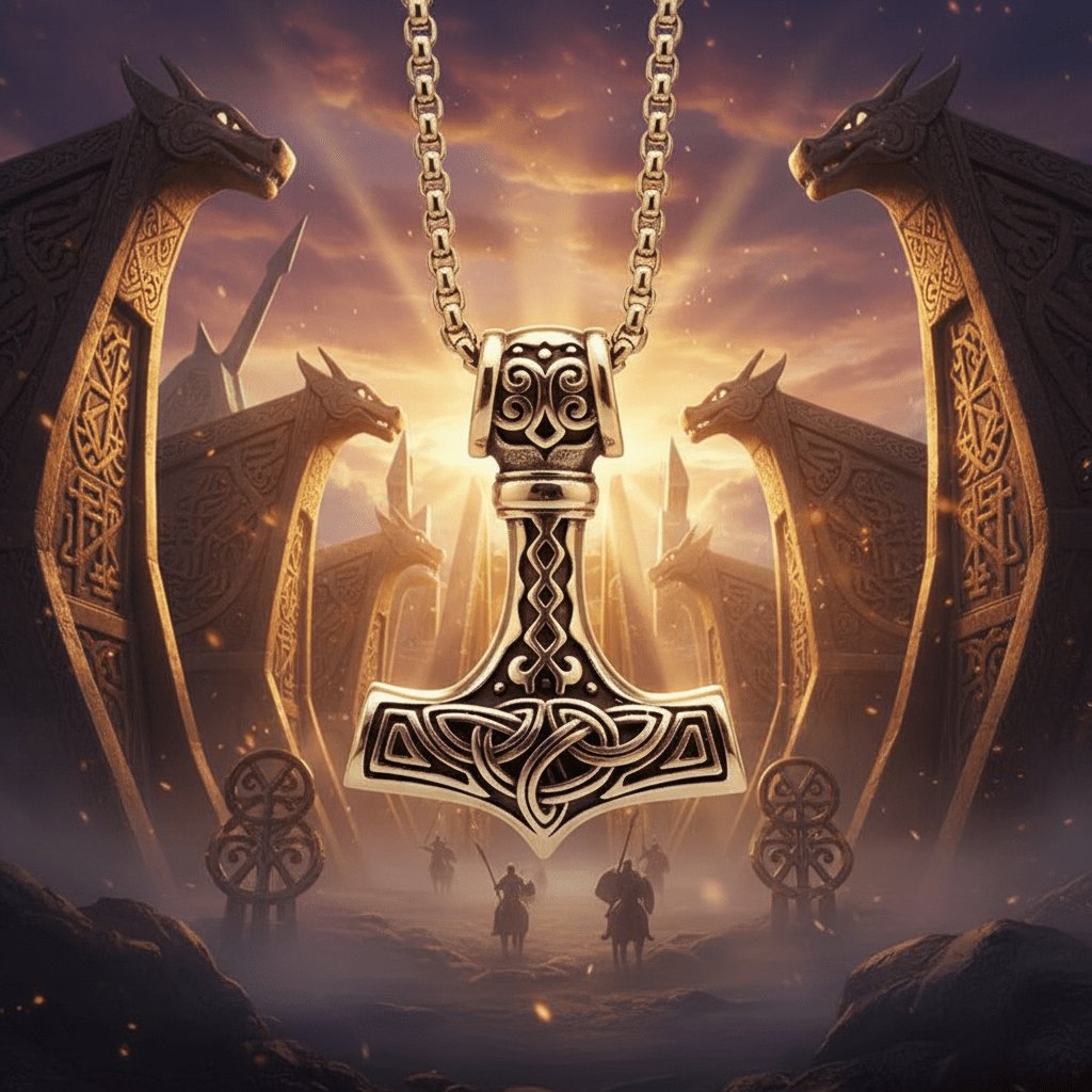 The Mjolnir of Thunder – Handcrafted Norse Legacy – Viking jewerly | Norse runes & Nordic jewelry