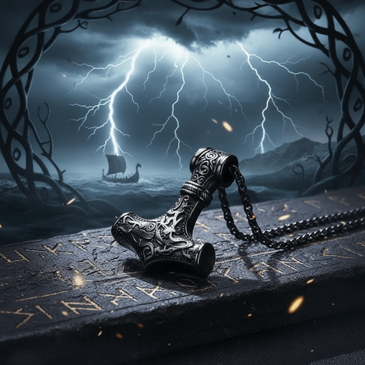 The Mjolnir of Thunder – Handcrafted Norse Legacy – Viking jewerly | Norse runes & Nordic jewelry