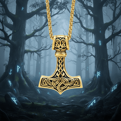 The Mjolnir of Thunder – Handcrafted Norse Legacy – Viking jewerly | Norse runes & Nordic jewelry