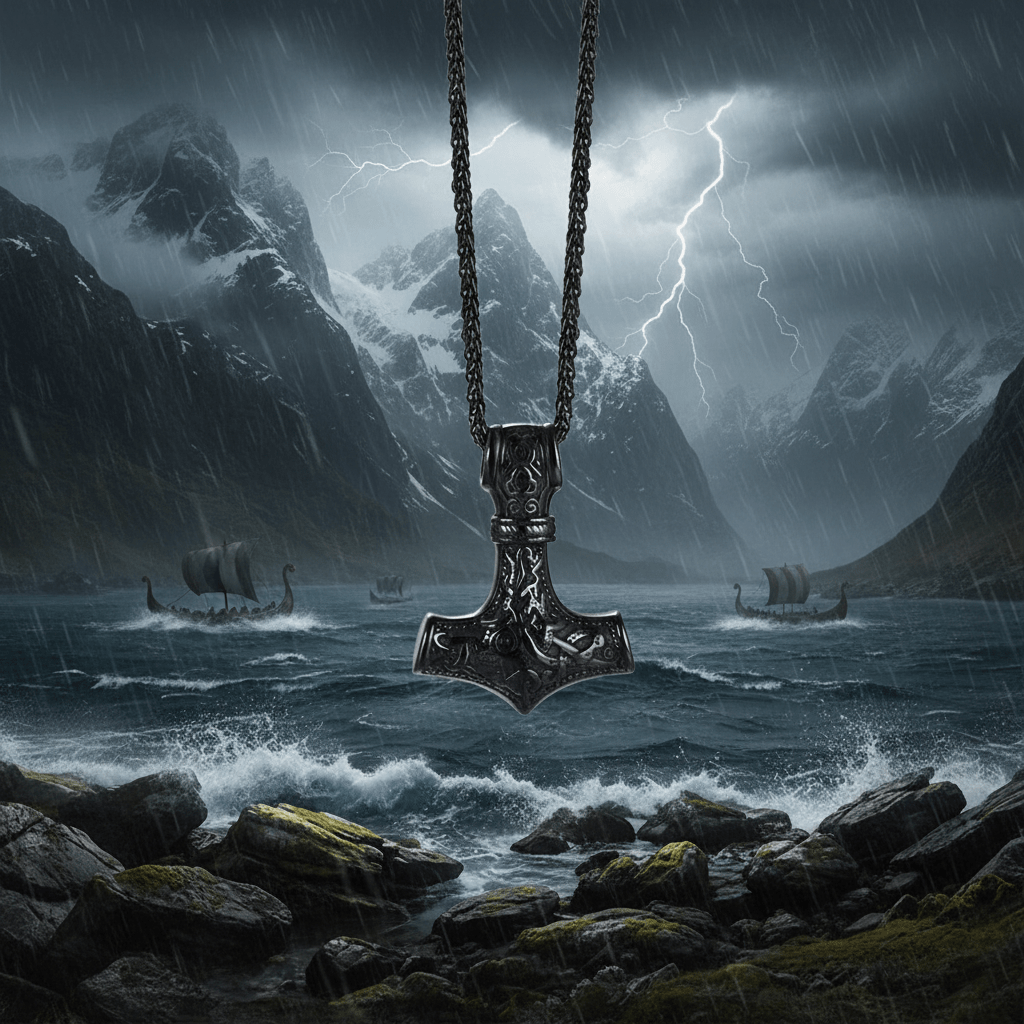 The Mjolnir of Thunder – Handcrafted Norse Legacy – Viking jewerly | Norse runes & Nordic jewelry