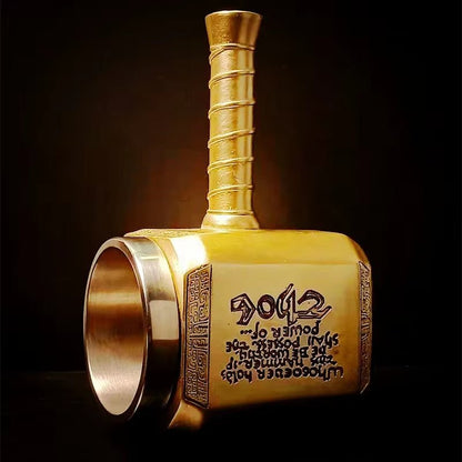 Thor Hammer Beer Mug | 450ml with Bottle Opener – Viking Accessories | Norse runes & Nordic jewelry