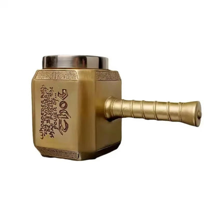 Thor Hammer Beer Mug | 450ml with Bottle Opener – Viking Accessories | Norse runes & Nordic jewelry